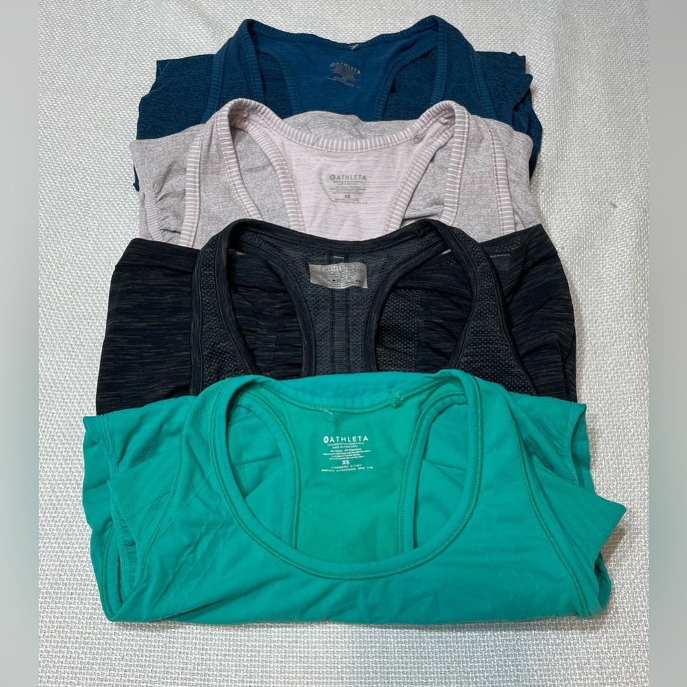 Athleta Women's Tank Tops - Teal, Black, Gray, Blue
